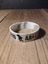 AA= LIVE from story of Suite #19 RUBBER WRIST BAND (BK)