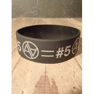 画像: AA= #5 RUBBER WRIST BAND (BLACK×GRAY)