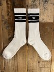 画像1: FRZ SOCKS (WH/BK)